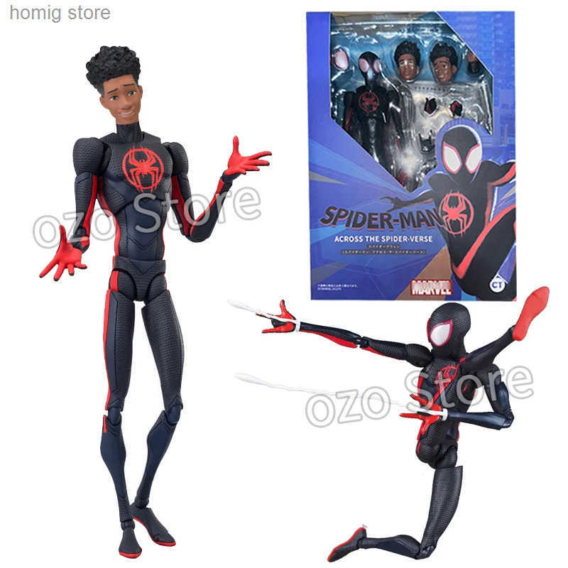 Shf Anime CT Figuarts Miles Morales Action Figures Gwen Spider Woman Figurine Figure PVC Model Doll Toys L250603