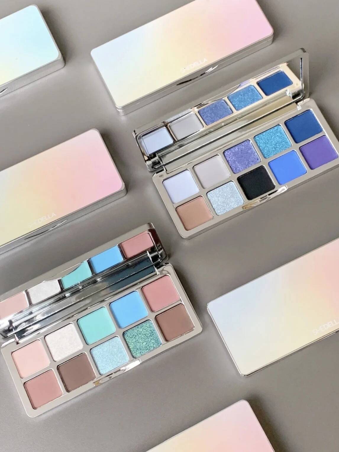 SHEDELLA 10 Colors Eyeshadow Palette Matte Shimmer Waterproof Sweatproof Lasting Pearl ShiningShine Glitter Shadow Makeup 601