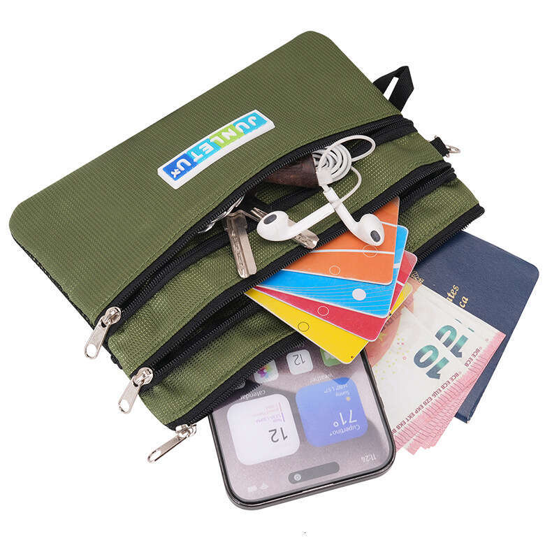 New Nylon FRID Anti-theft Card Cover Document Organizer Passport Holder