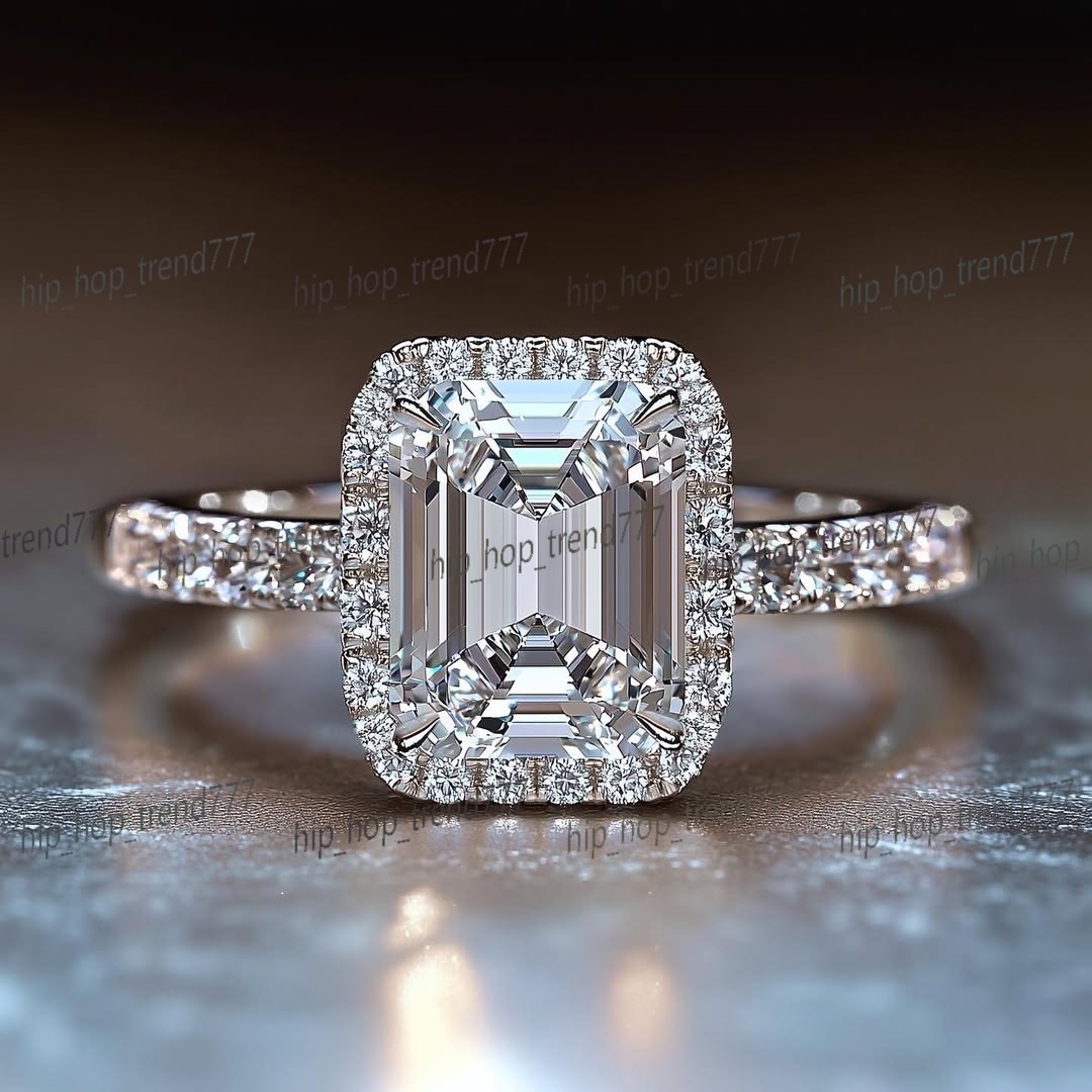 Luxury Fine Jewelry Womens Solid White Gold Wedding Ring IGI Lab Grown Diamond Engagement Ring Diamond Rings