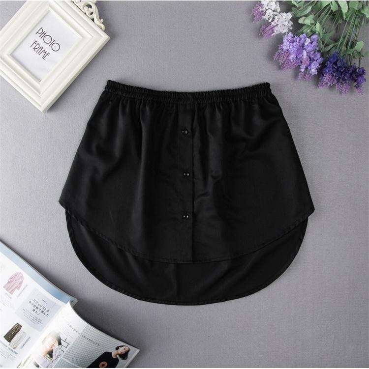 Trend Versatile Sweatshirt Inner Casual Base Half Women's Short Skirt Fake Hem B5
