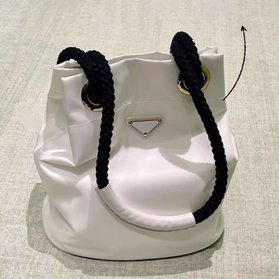Spring Summer New Fashionable Versatile Nylon Color Block Braided Design Commuter Shoulder Crossbody Bag