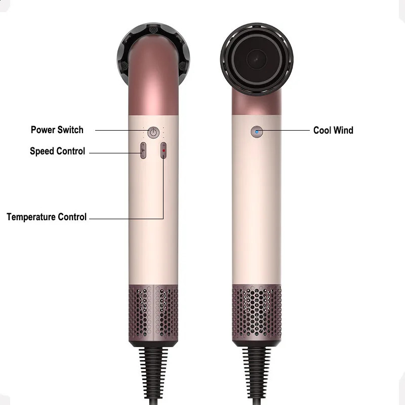 4 Nozzles Hair Dryer High Speed Hair Blower Quick Drying Negative Ion Secadora Para Cabello 250528