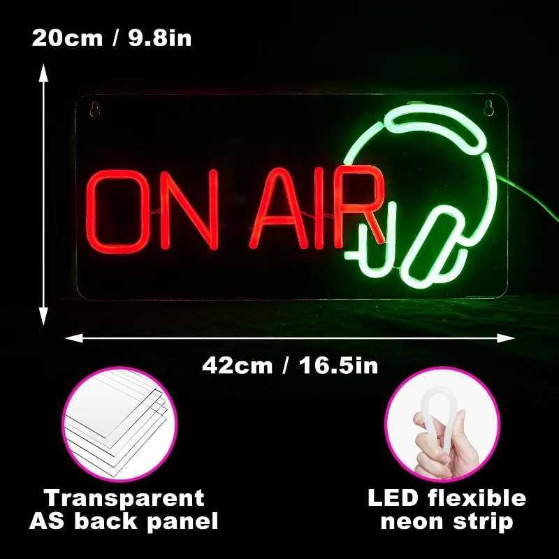 Dimmable ON AIR Neon Sign LED ON AIR Light Sign USB Powered Decorative Sign Bedroom Bar Club Shop Studio Party Wall Art Decor XJ250602