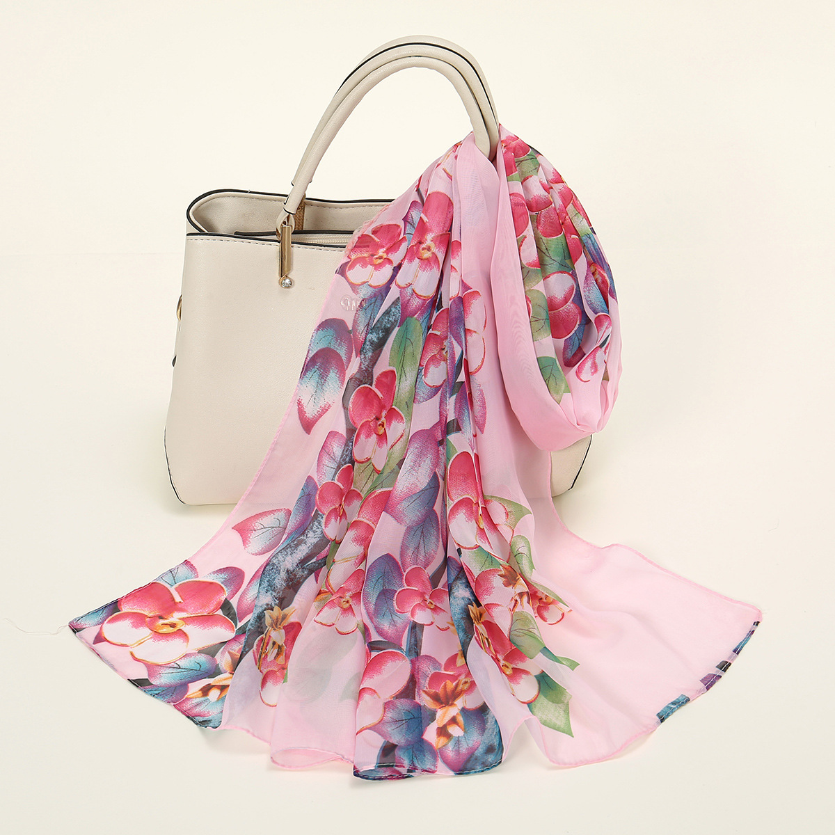 K914 New spring and summer sunscreen chiffon print women's scarf travel beach towel wedding souvenirs ritual yarn scarf wholesale