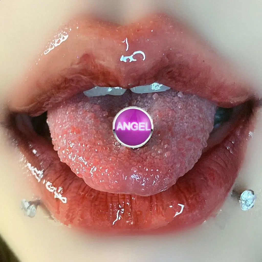 1PC Tongue Ring Piercing 316L Stainless Steel Cross Punk Girls Nightclub Bar Stud Tongue Barbell Piercing Body Jewelry 250530