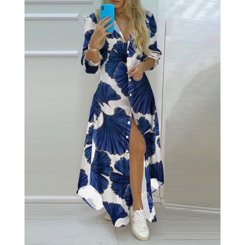women's wear Hot 2025 Spring Summer Fashion Sexy Shirt Long Dress for Women