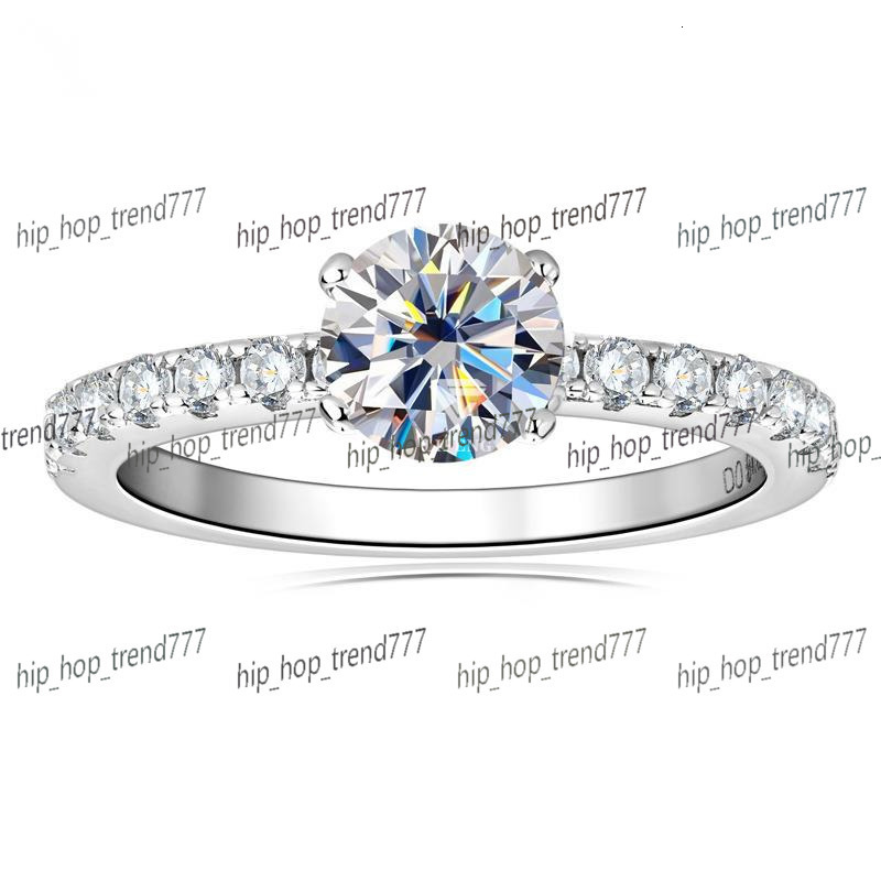 Silver 925 Jewelry Engagement Rings for Women D VVS Moissanite Ring Moissanite Jewelry 925 Silver Jewelry Wedding Rings