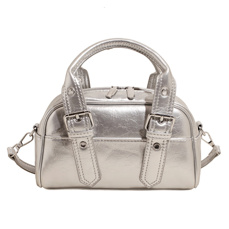 designer Handheld Bowling Ball Bag for Women 2025 New Trend Korean Niche Pillow Bag Versatile Ins Style Shoulder Crossbody Bag