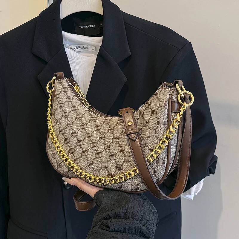 Classic Women's Leather Handbag Designer Crossbody Shoulder Purse Elegant Tote Ladies Fashionable Messenger Bag