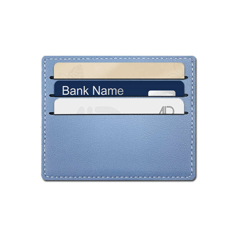 Frame 4 Slot Thin Women PU Leather Holder Card Case Customizable Printing