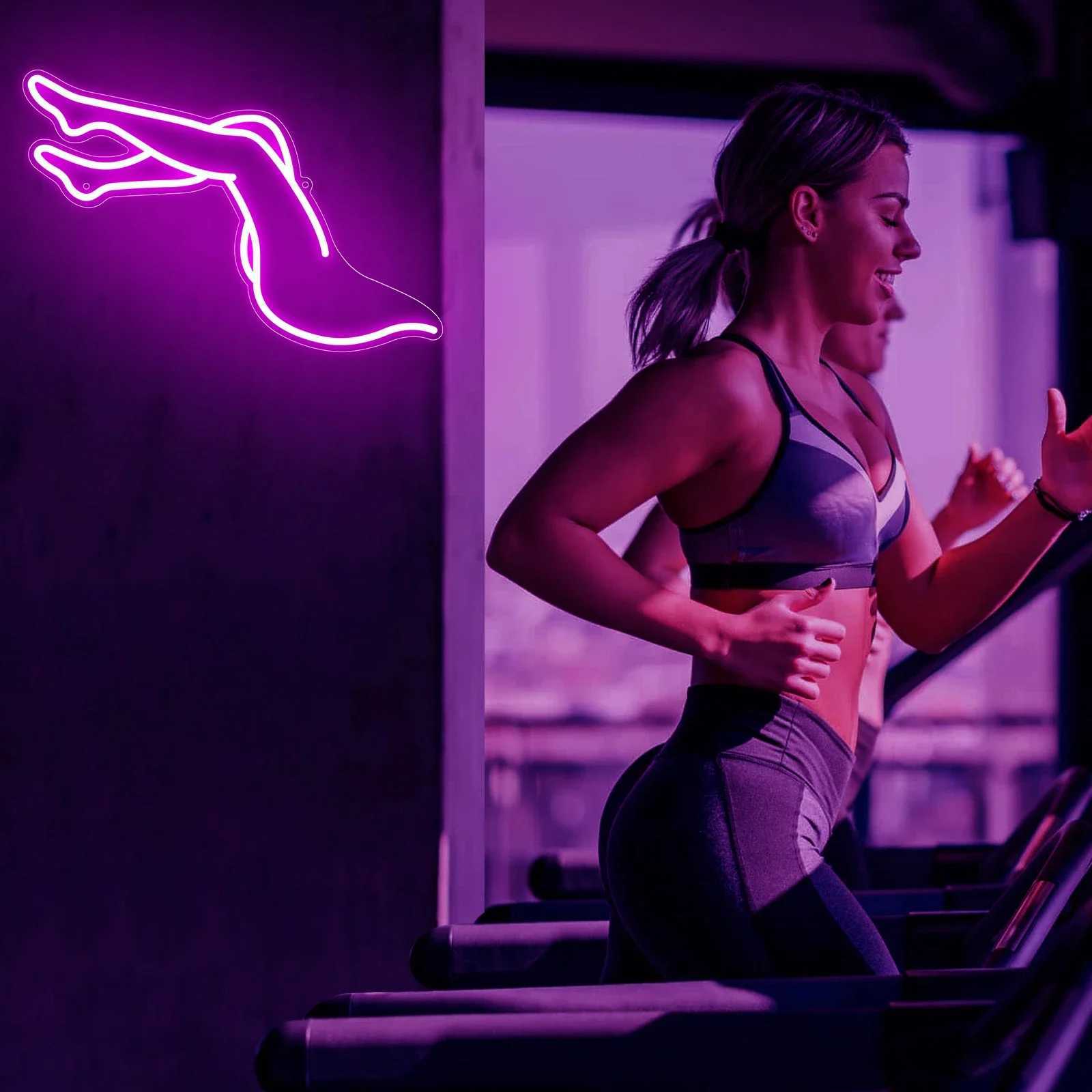 This Beautiful Leg Neon Sign USB Powered Dimmable LED Neon Lights Sign for Bar Bedroom Living Room Party Wall Decoration Gifts XJ250602