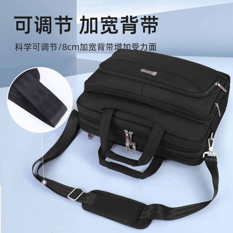 New Men's Laptop Portable Handbag Foldable Suit Shoulder Business Travel Crossbody Bag