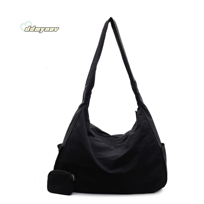 Women's Crossbody 2025 New Simple Large Capacity Lazy Style Shoulder Korean Version Tote Bag ddmynov