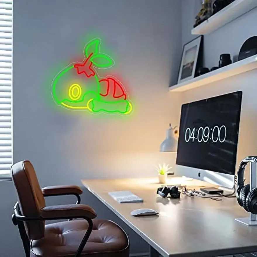 Gaming Neon Sign for Game Room Party Wall Decor for Kids Boys Man Cave Best Gifts for Anime Lovers USB Powered Anime LED Light XJ250602