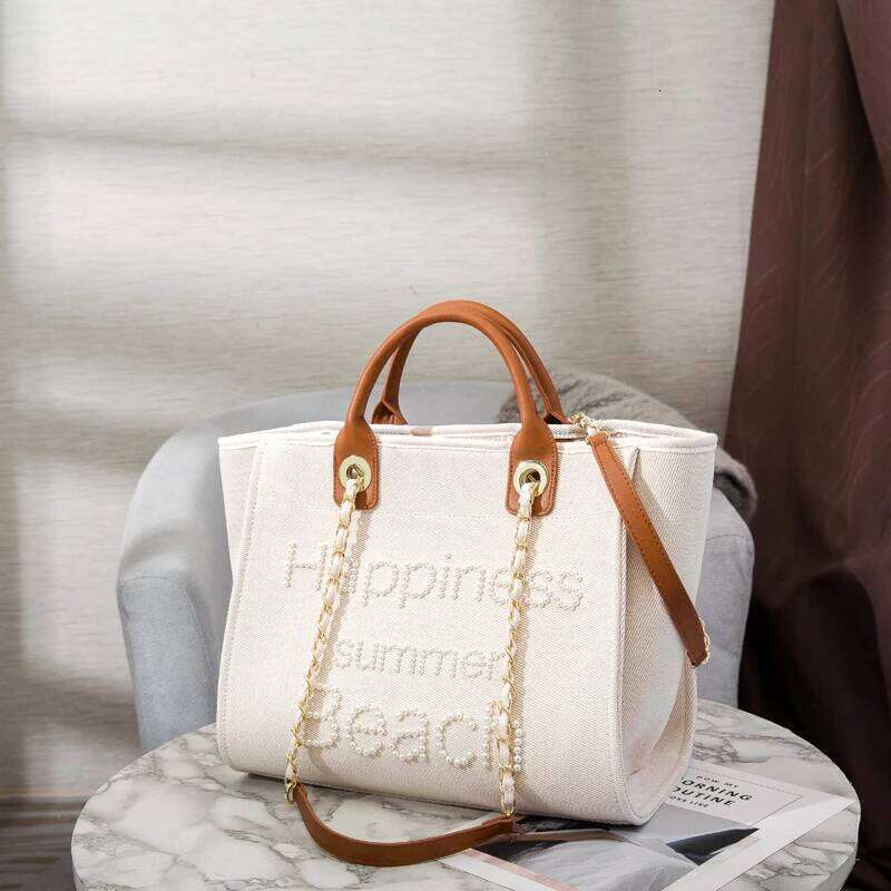 Designer Brand Purses And Handbags Canvas Tote Large Capacity Shopper Top Purse Beach Bag Shoulder Bags