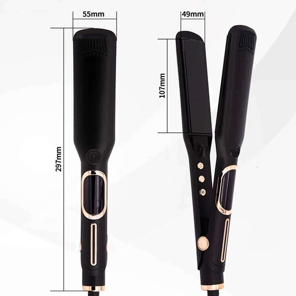 Flat Iron 500F High Temperature Professional MCH Wide Plates Irons Hard Anodized Plate Treatment Hair Straightener