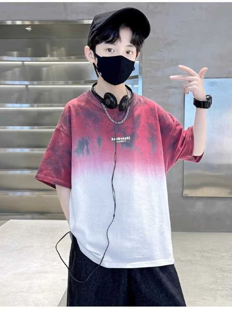 Boys Clothes Summer Fashion Large Size Kids Clothes Streetwear Boys Girls Personality Comic T Shirt Tops Childrens Short Sleeve T250603