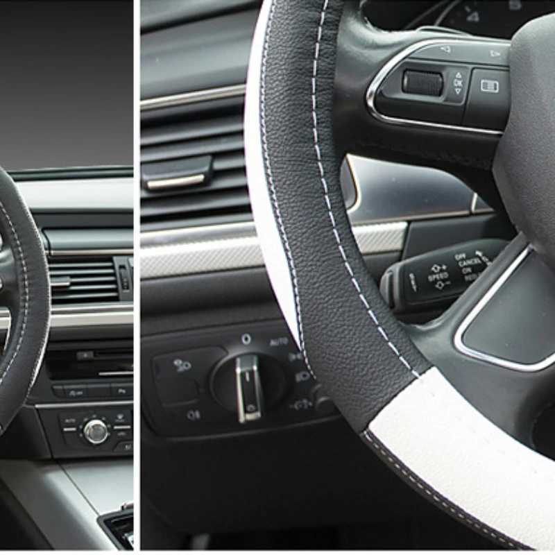 Automobile Sport Car Steering Wheel Covers Cap Accessories Interior Woman Fits 14.5-15 Inches R250603
