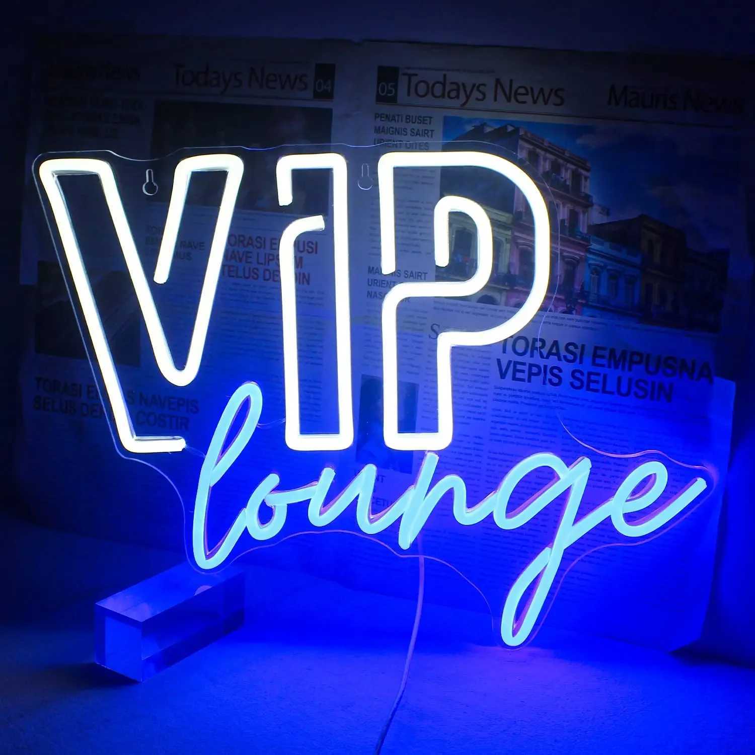 VIP Lounge Neon Light for Wall Decoration Dimmable Switch with USB Powered for Office Hotel Bar Cafe Birthday Party Mens Room XJ250602