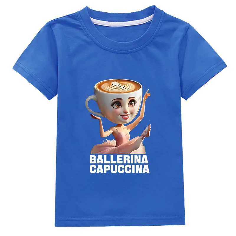Ballerina Little Nun Italian Brainrot Funny Boys Cotton T Shirt Summer Fashion Girls Short Sleeve Tee Shirt Kids ClothesT250603