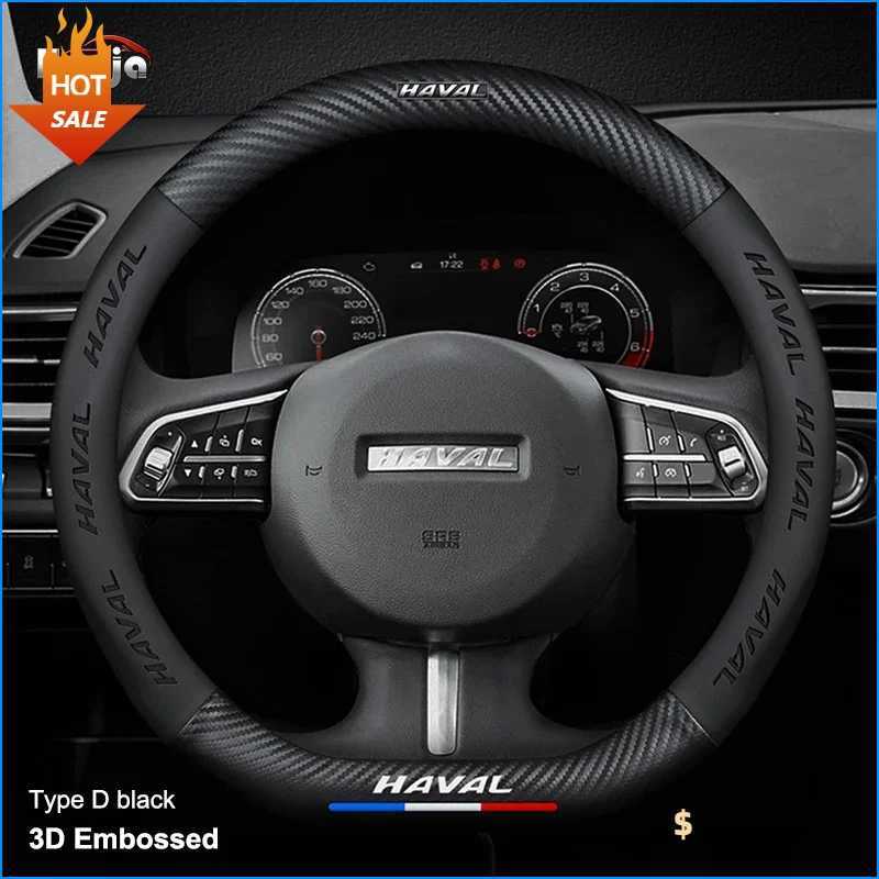 Carbon Leather Car Steering Wheel Cover for Great Wall Haval Jolion Dargo 2025 2024 2023 2022 2021 Non-slip Auto Accessories R250603