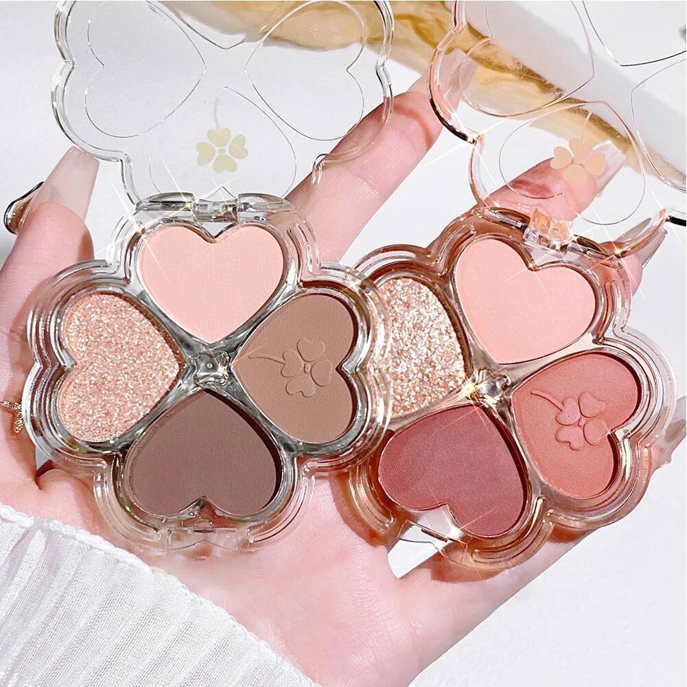 4 Color Palette Cosmetics Pearly Eye Shadow Eyes Shiny Glitter Korean Art Eyeshadow Makeup Palettes