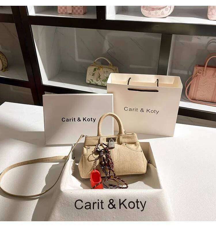 New Fashion Denim Designer Tote High Quality Women's Handbag Lady Purse Shoulder Crossbody Female Casual Bag