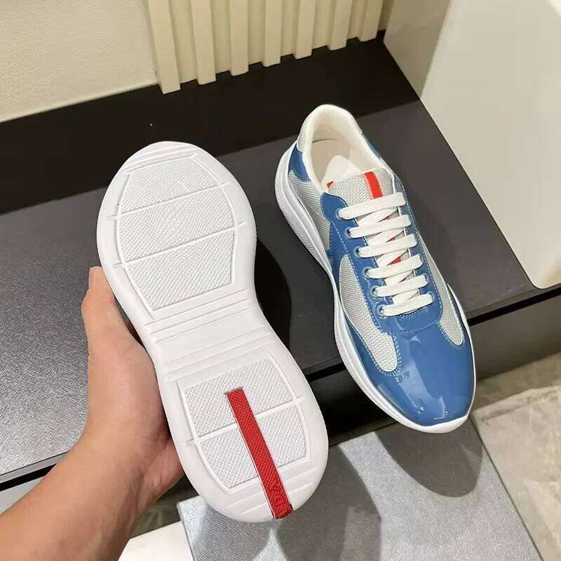 Large Size Discount 36-47 High End Genuine Leather Couple Women's Sneakers High-end Brand Designer Shoes for Men