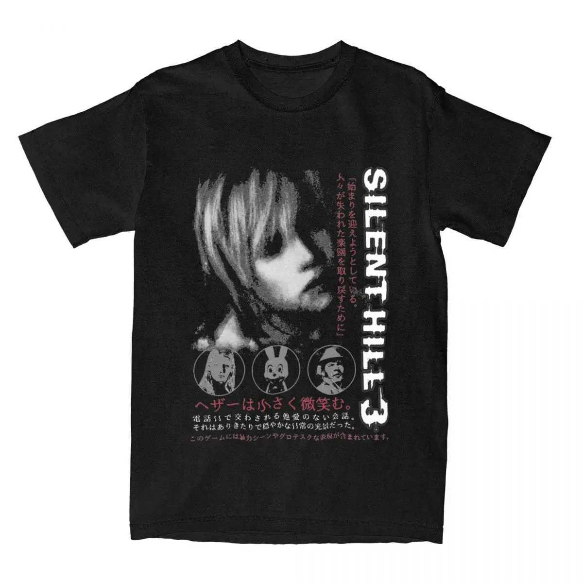Silent Hill 3 Men Women T Shirt Horror Game Fun Tee Shirt Short Sleeve O-Neck TShirt Cotton Vintage Casual Large Size TshirtC250603