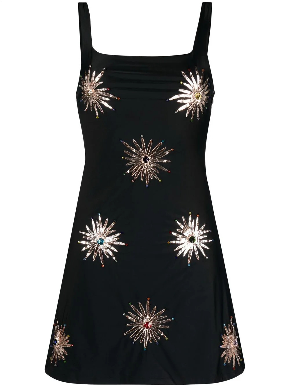 Spring New Heavy Craft Design Sense Rhinestone Square Neck Bodycon Dress for Women Royal Sister Style Elegant Little Black Dress 240314