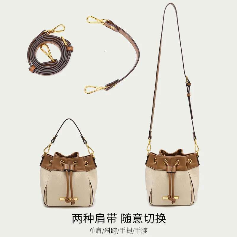 Designer New Fashion Female Shoulder Cross Body Cowhide Short Handle bag Genuine Leather Women Small Bucket Bags