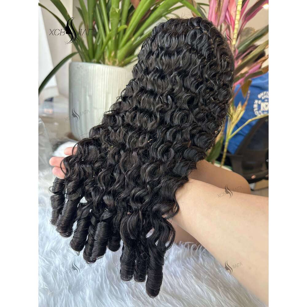 Burmese Curly Wigs 12A 13X6 Hd Transparent Lace Front Wig Vieamese Raw Human Hair 200% Density