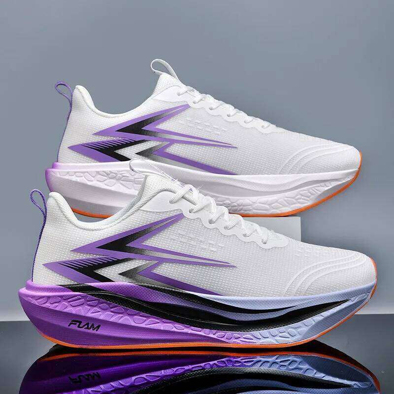 Speciality Carbon Plate Sports Running Shoes Marathon Air Cushion Men Breathable Lightweight Women Comfortable Nonskid Sneakers