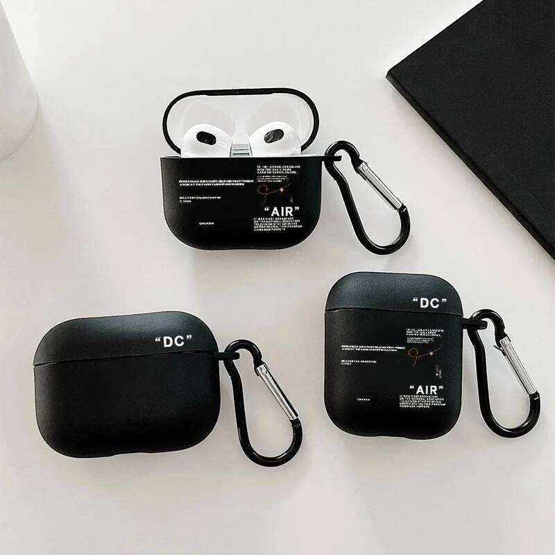 Hot Off Stylish Black Earphones 1 3 4 Pro 2 Generation Airpod Case Cover Gift for Boyfriend