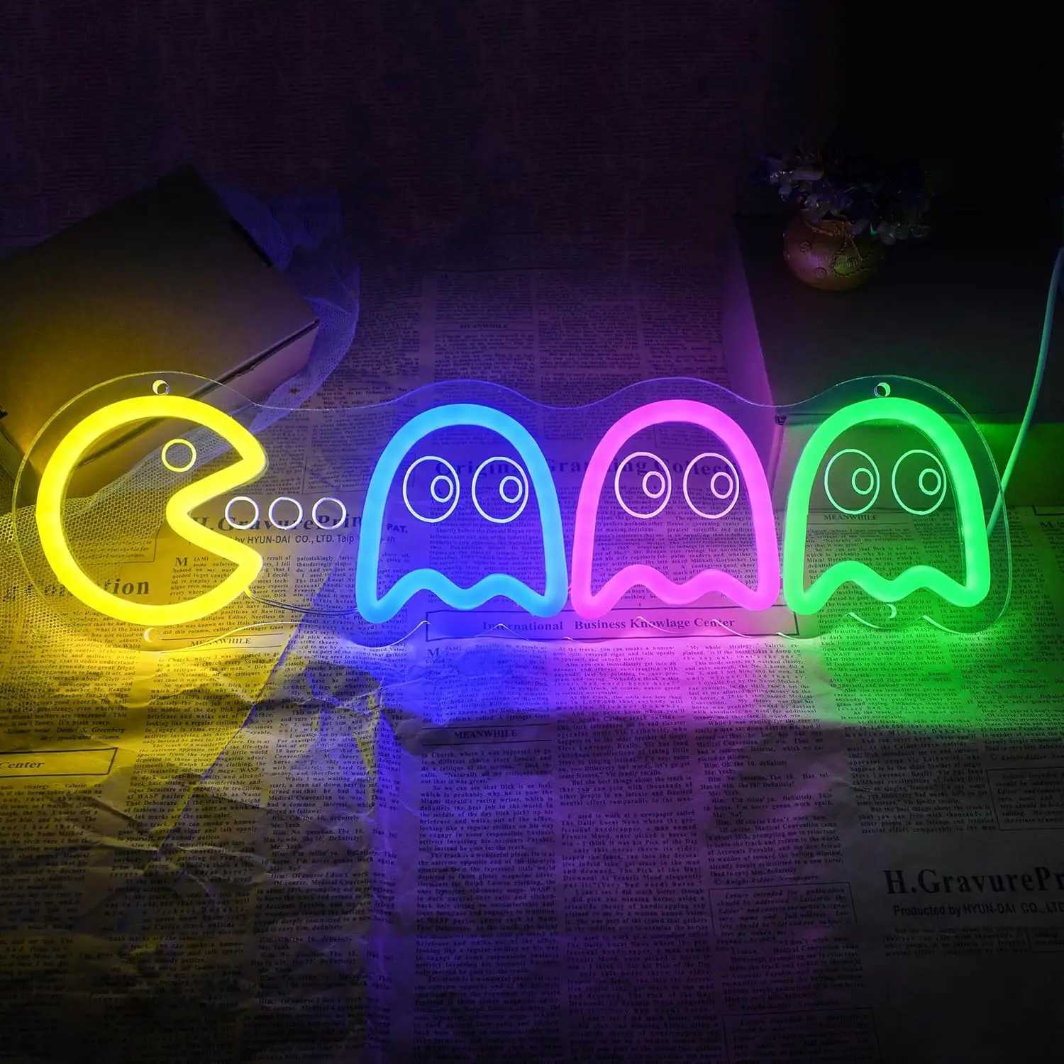 Arcade Neon Sign Retro USB Dimmable Game LED Neon Light for Game Room Bedroom Man Cave Party Home Bar Club Decor Gift XJ250602