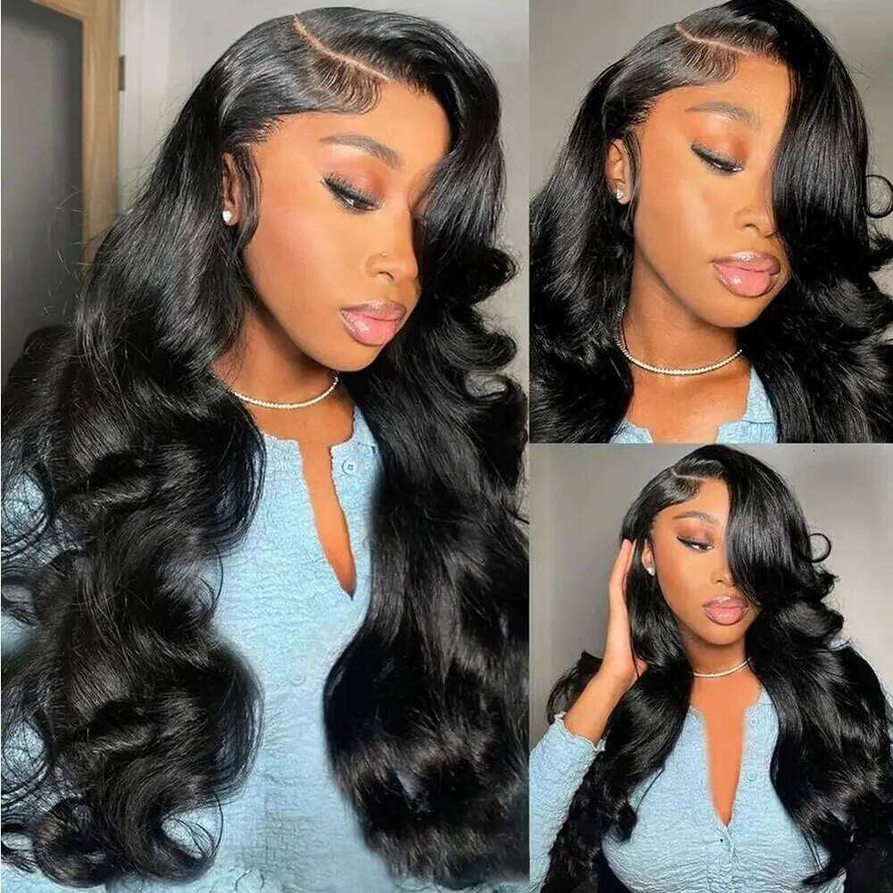 13x4 13x6 Body Wave Wigs 32 36 Inches Lace Front Human Wig Pre Plucked With Baby Hair For Women 200 Density