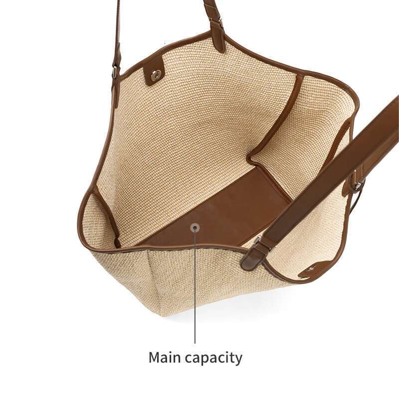 LA FESTIN Original Brand Shoulder 2025 New Tote for Women Fashion Woven Large Capacity Handbag Big Bag