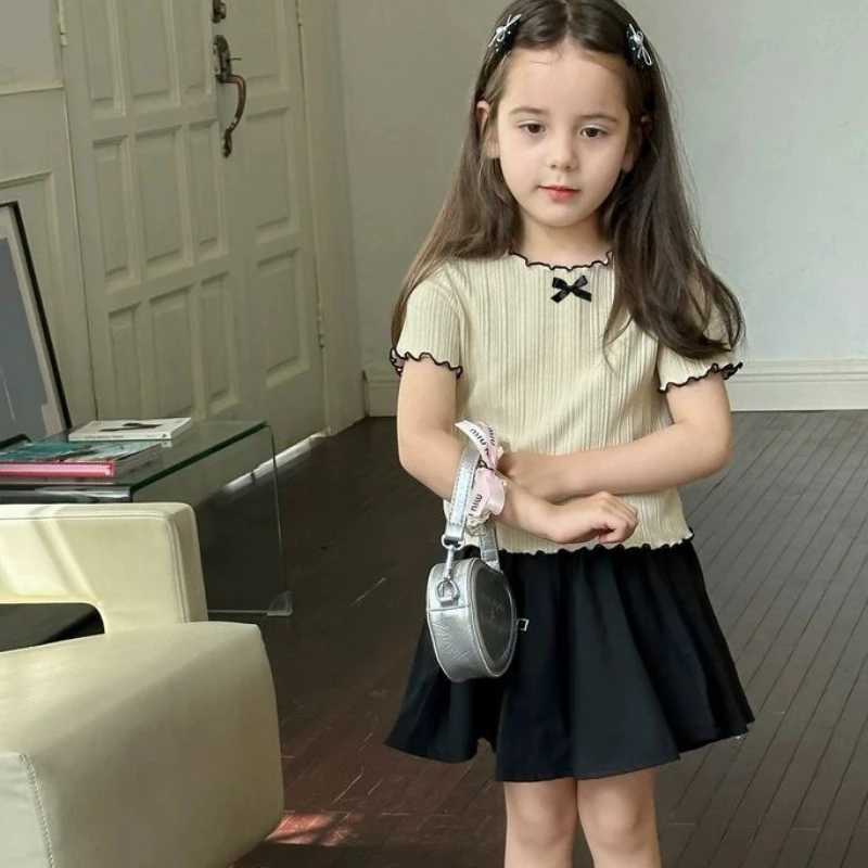 2025 New Baby Short Sleeve T Shirts Solid Versatile Infant Casual Tees Breathable Cotton Tops Loose Toddler Boy Girl Clothes T250603