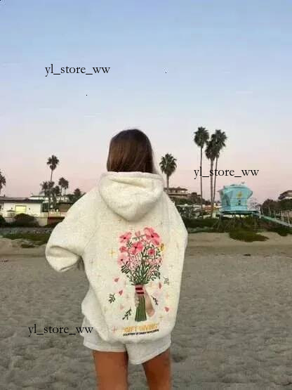 Designer Dandy Hoodie Chasing Sunsets Hoodies Embroidery Sunshine Fashion Y2k Loose Hooded Sweatshirt Dandy Hoodie Women Street Autumn Pink Palms Hoody 564