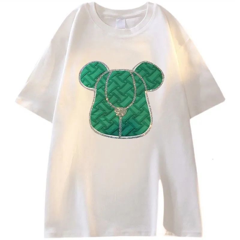 2025 New Summer Women's T-shirt New European Short sleeved Women's T-shirt Summer Trend Designer Women's Fashion T-shirt Color Contrast