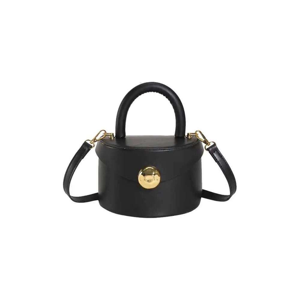 Handbag Women's Spring Summer New PU Soft Face Half Round Box Multi Color Versatile Bucket Single Shoulder Crossbody Bag