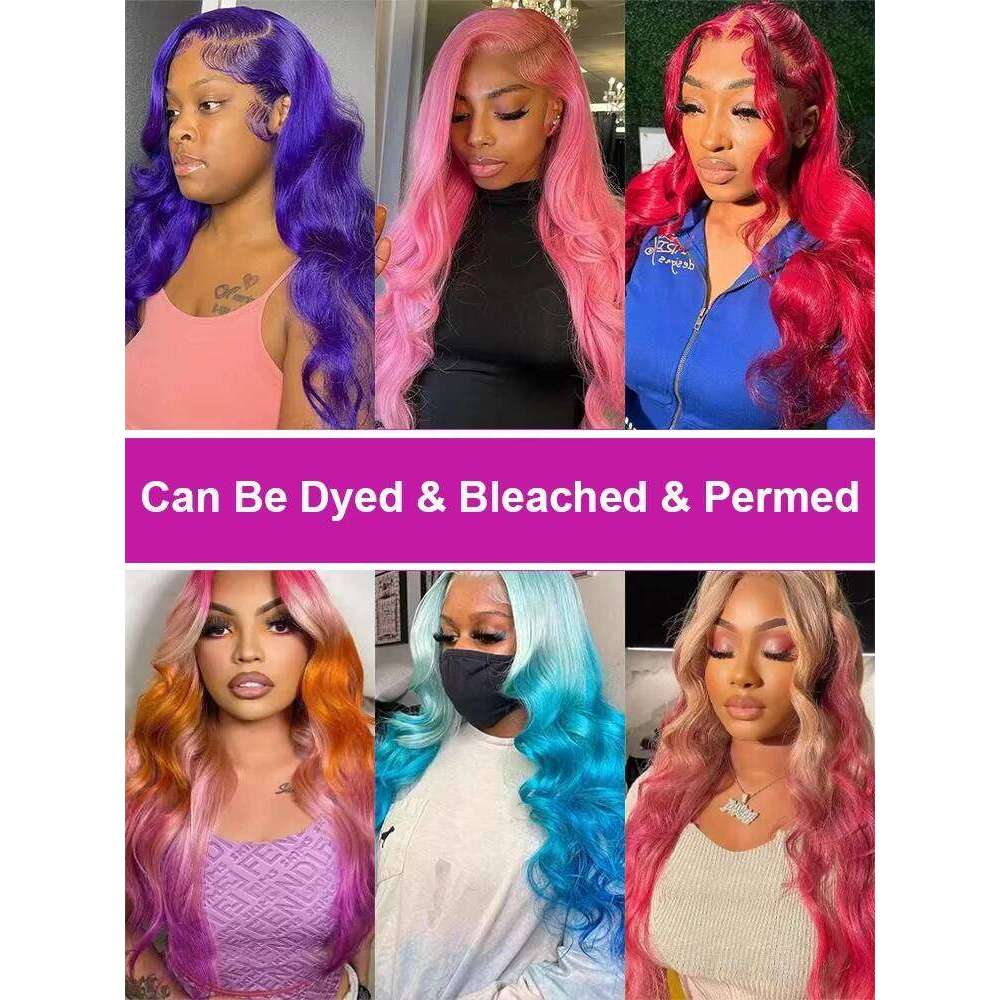 40Inch 613 Body Blonde 13x6 Hd Frontal Human Hair Brazilian Color Water Wave Lace Front Wig For Women 250% Density
