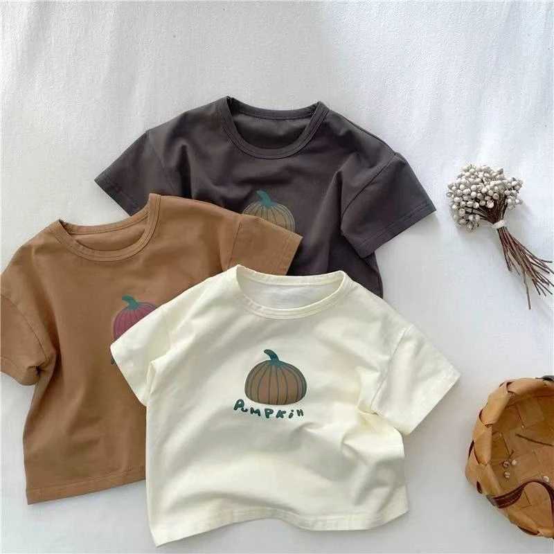Childrens Cartoon Teddy Bear Short Sleeve Round Neck T-shirt Suitable For Spring And Summer Boys And Girls Cute Casual Top T250603
