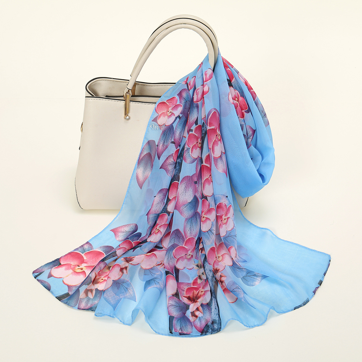 K914 New spring and summer sunscreen chiffon print women's scarf travel beach towel wedding souvenirs ritual yarn scarf wholesale