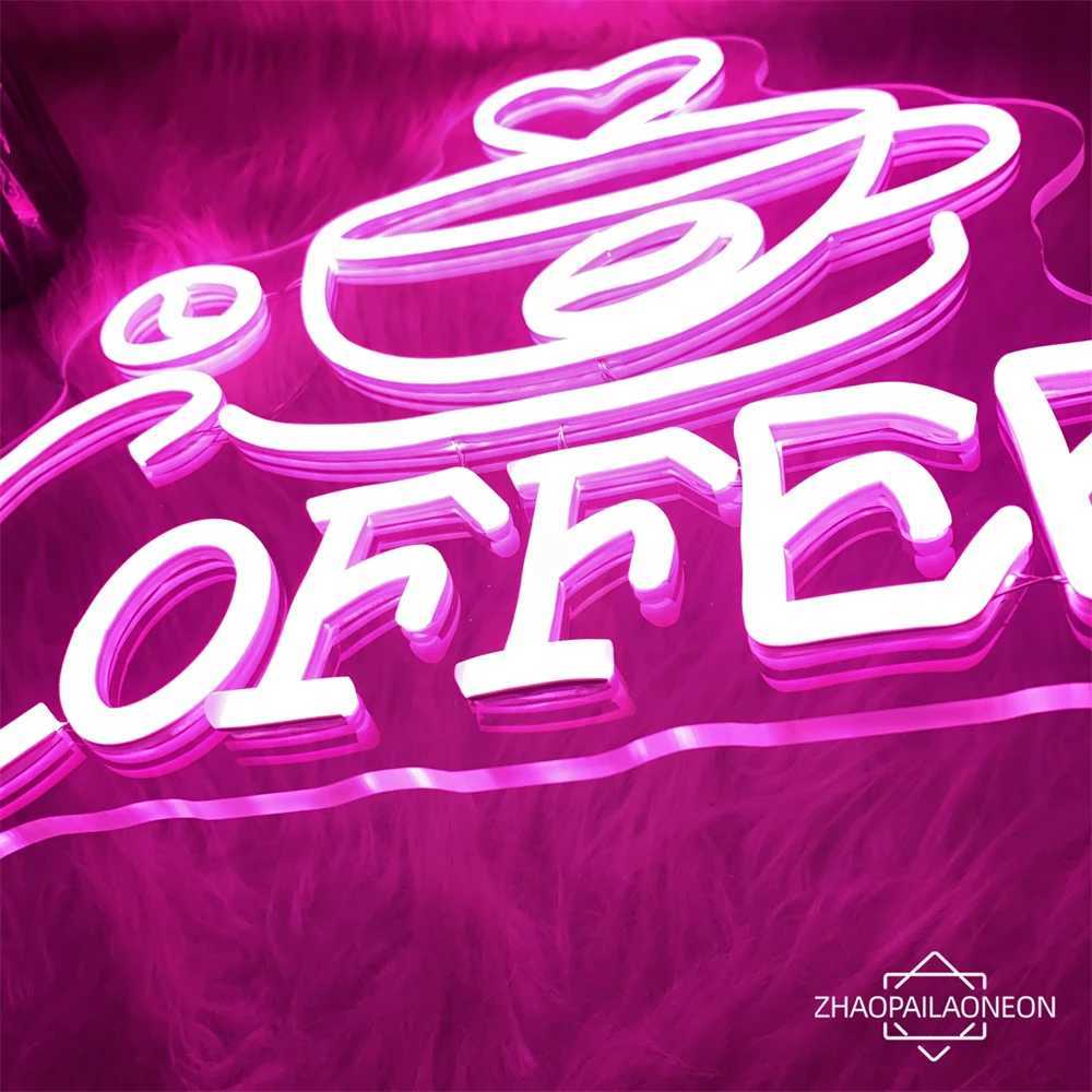 Coffee Bar Neon LED Sign Cafe Pantry Neon Lights USB Coffee Shop Room Decor Signs For Pantry Cafe Bar Decoration Neon Lamps XJ250602