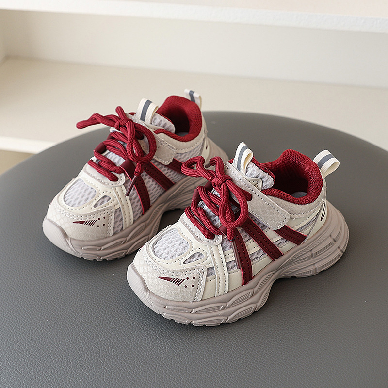 Ddmyshoesvip children's shoes Korean Style Trendy Student Fashion Versatile Casual Hollow Mesh Sneakers Spring Boys And Girls Dad Shoes