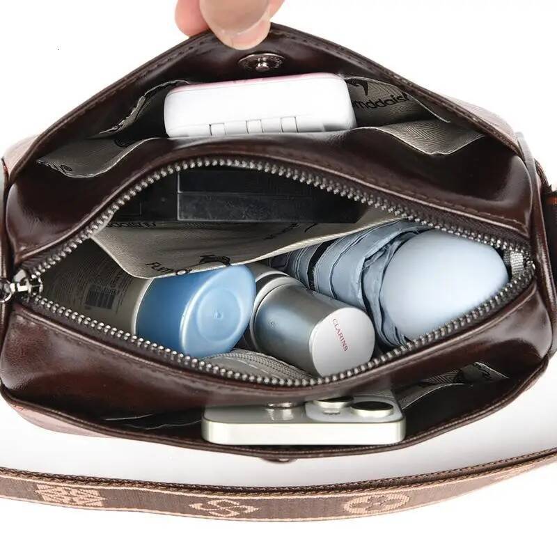 Women's retro double-sided pillow large capacity solid color shoulder crossbody bag