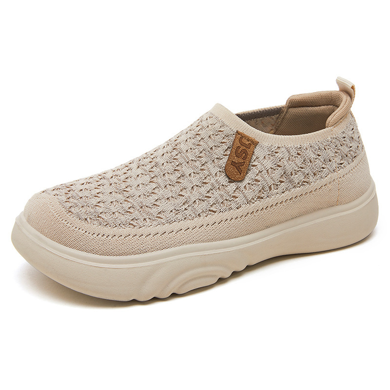 Casual Shoes Versatile Summer New Flyknit Odor Free Casual Soft Sole Sneakers Mesh Breathable Women S Shoes Ddmysaturn