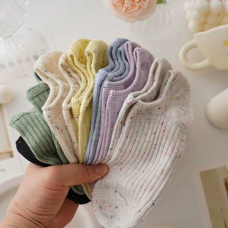 10/20 pairs Random shipment of Korean style short socks womens summer thin boat socks low cut shallow invisible short socks T250602